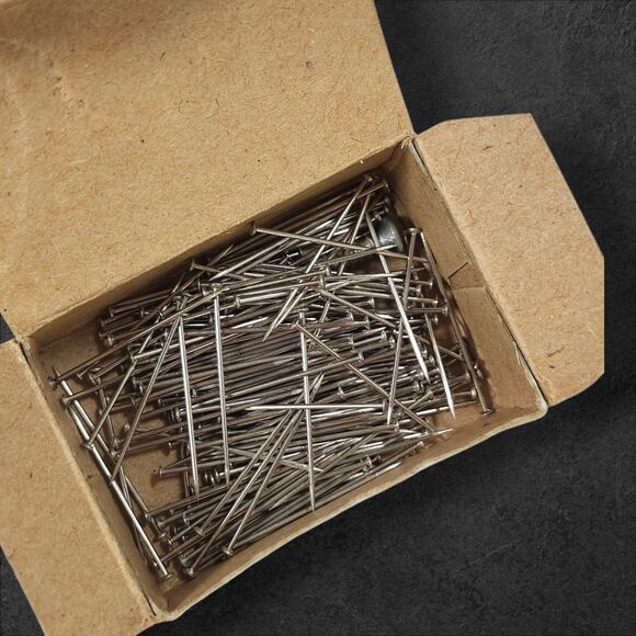 Lot of 6 Vintage Noesting Thumb Tacks Original Box West Germany USA Steel Read - Picture 3 of 9